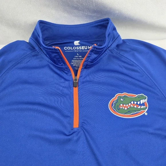 Colosseum Florida Gators Moisture Wicking Quarter Zip Youth Large - Picture 2 of 5